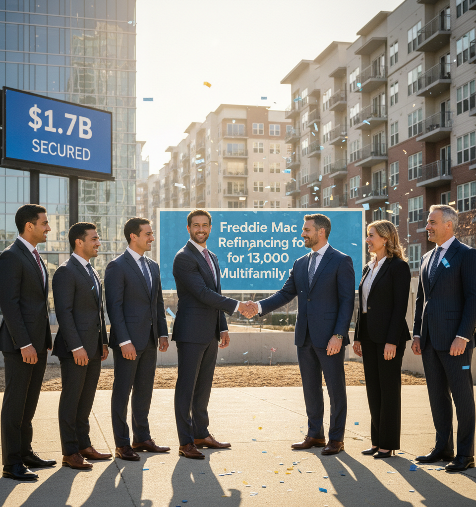 Starwood Secures $1.7B Freddie Mac Refinancing for 13,000 Multifamily Units — AI-generated illustration