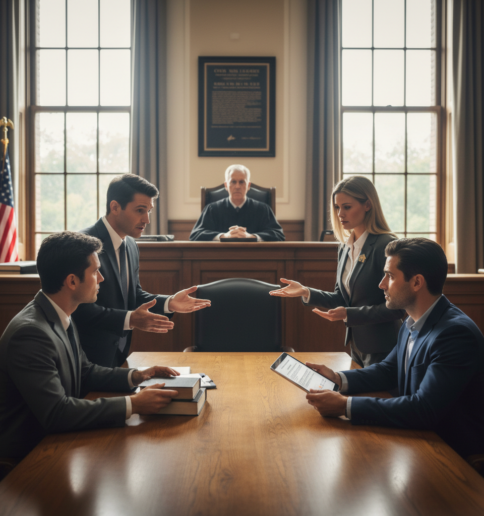 States push back on buyer agreements as new laws challenge NAR rules — AI-generated illustration