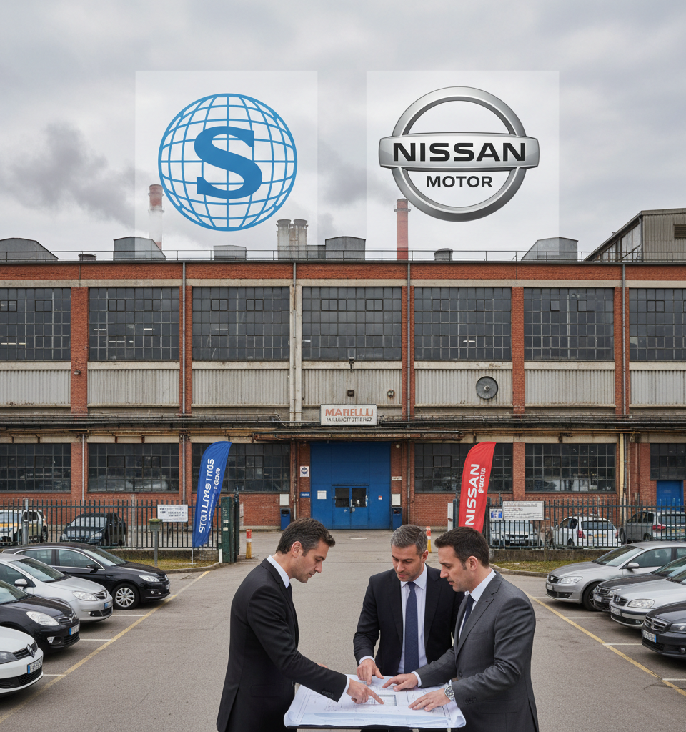 Stellantis and Nissan Eye Marelli Assets Amid Bankruptcy Reorganization — AI-generated illustration