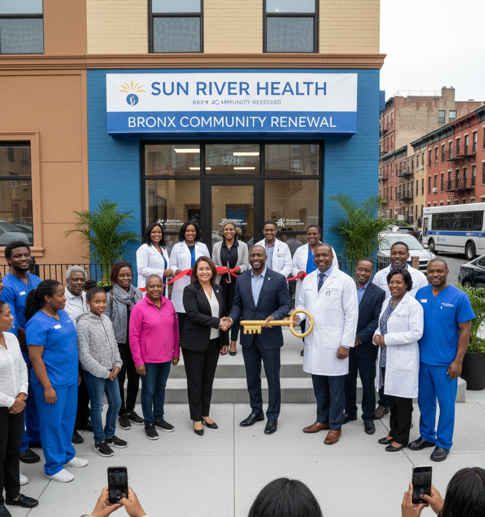Sun River Health Renews Key Bronx Medical Office, Solidifying Community Presence — AI-generated illustration