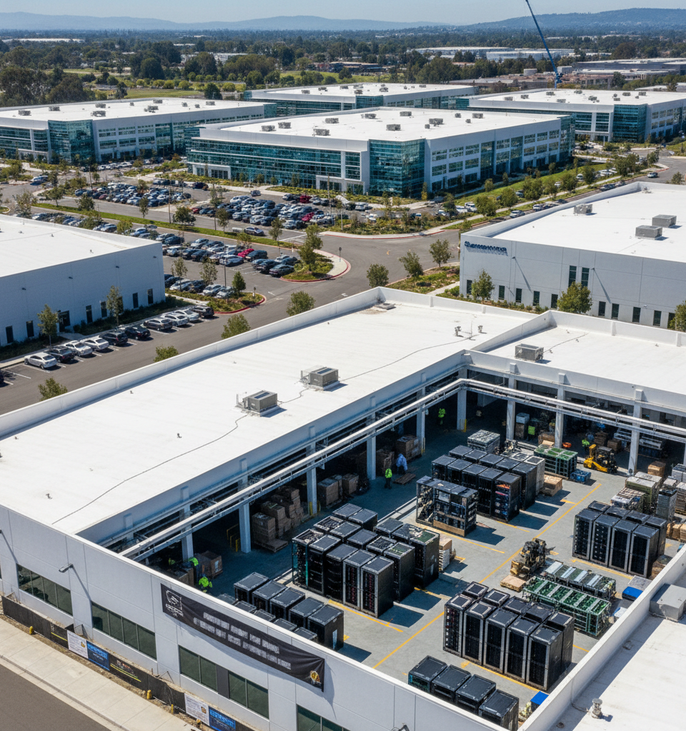 Supermicro Secures 714K Sq Ft San Jose Campus for AI Manufacturing Expansion — AI-generated illustration