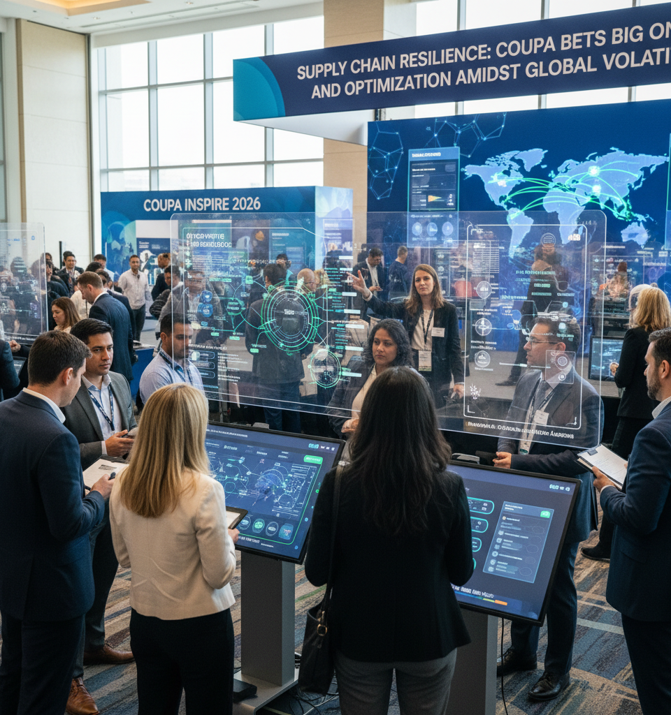 Supply Chain Resilience: Coupa Bets Big on AI and Optimization Amidst Global Volatility — AI-generated illustration
