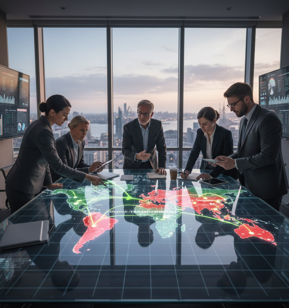 Supply Chain Resilience: From Trade War Trauma to Strategic Transformation — AI-generated illustration