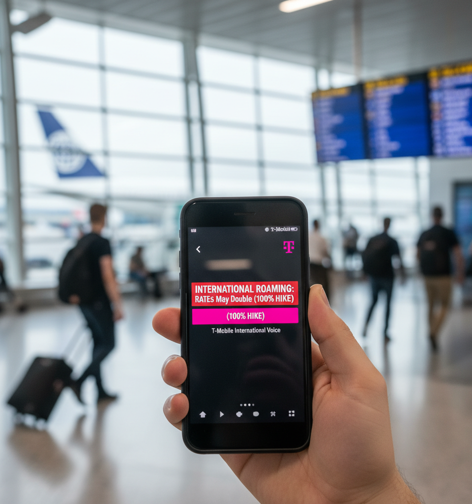 T-Mobile International Voice Roaming Rates Poised for Potential 100% Hike — AI-generated illustration