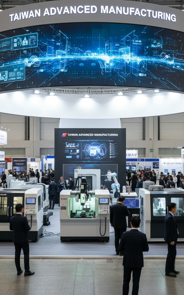 Taiwanese Manufacturing Leaders Showcase Advanced Technology in Flagship Event — AI-generated illustration