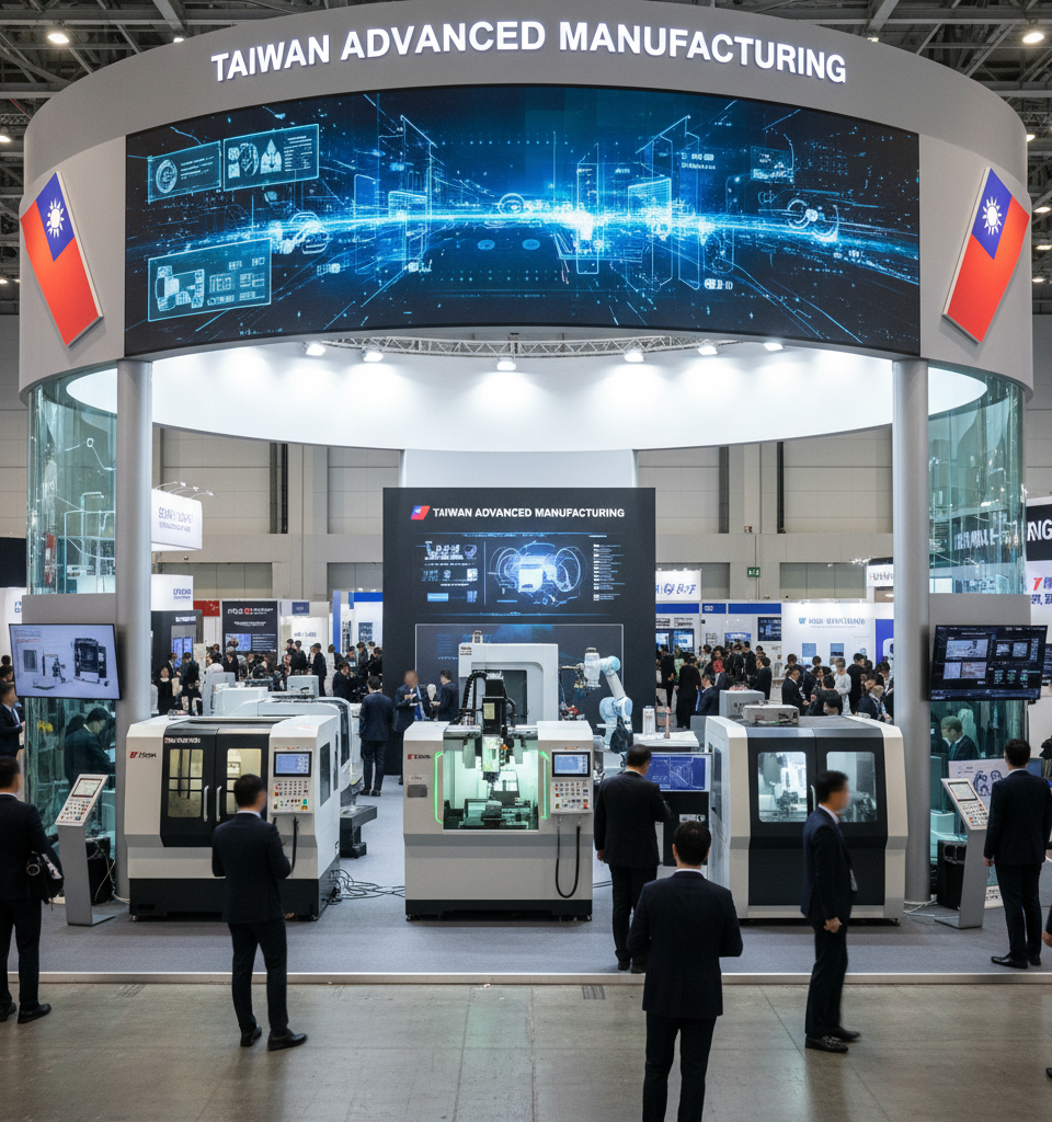 Taiwanese Manufacturing Leaders Showcase Advanced Technology in Flagship Event — AI-generated illustration