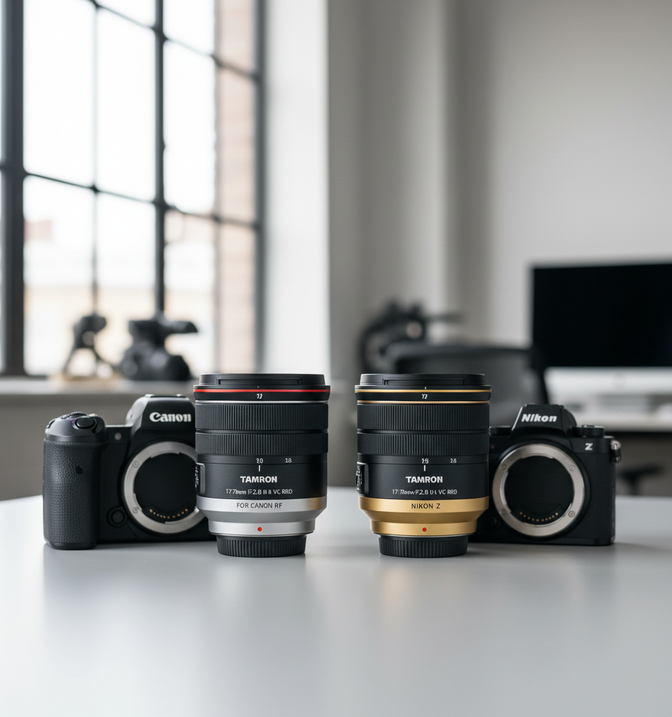 Tamron's Versatile 17-70mm F2.8 Lens Set for Canon RF and Nikon Z APS-C Mounts — AI-generated illustration