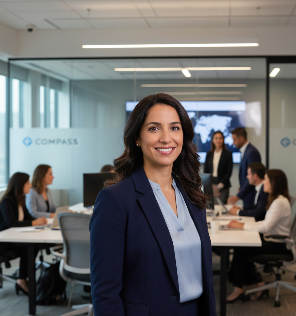Tanya Reu-Narvaez Appointed Chief People Officer at Compass International Holdings — AI-generated illustration