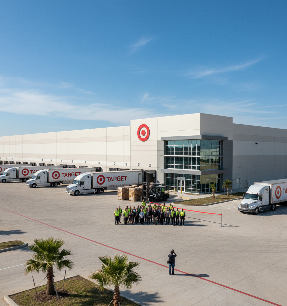 Target Unveils Houston Receive Center: Boosting Supply Chain Agility and Inventory Capacity — AI-generated illustration