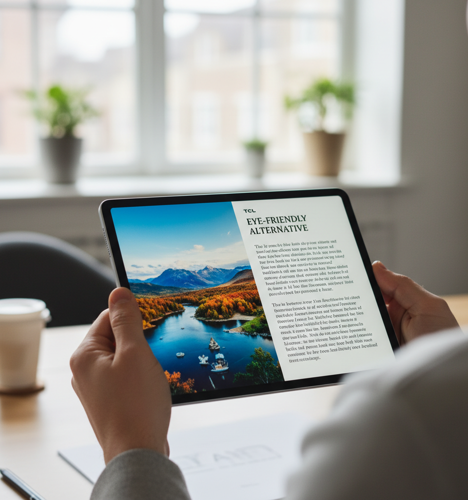 TCL NXTPAPER Tablets Offer Eye-Friendly Alternative, Up to 39% Off for Prime Day — AI-generated illustration