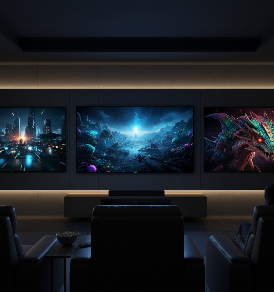 TCL's Latest RGB-Mini LED TVs Set New Standard for Home Theater Visuals — AI-generated illustration