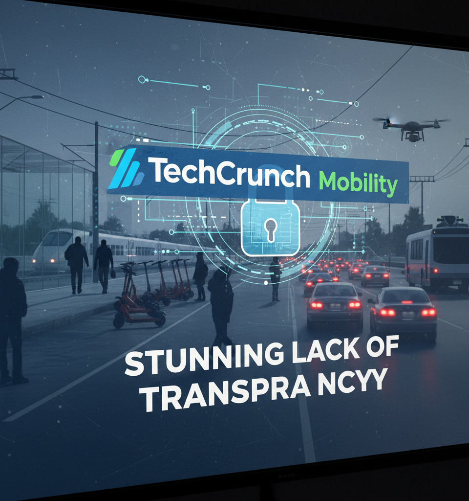 TechCrunch Mobility Highlights 'Stunning Lack of Transparency' in Transportation Sector — AI-generated illustration