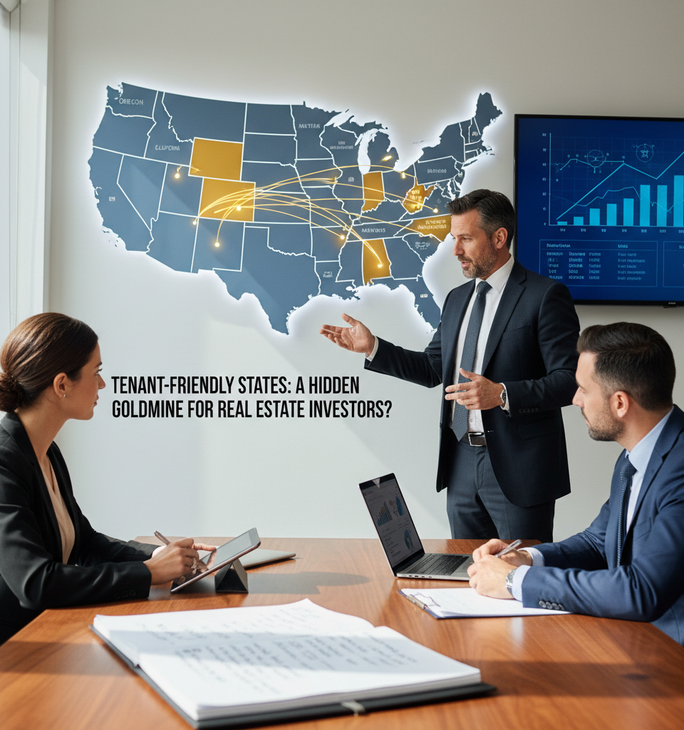 Tenant-Friendly States: A Hidden Goldmine for Real Estate Investors? — AI-generated illustration