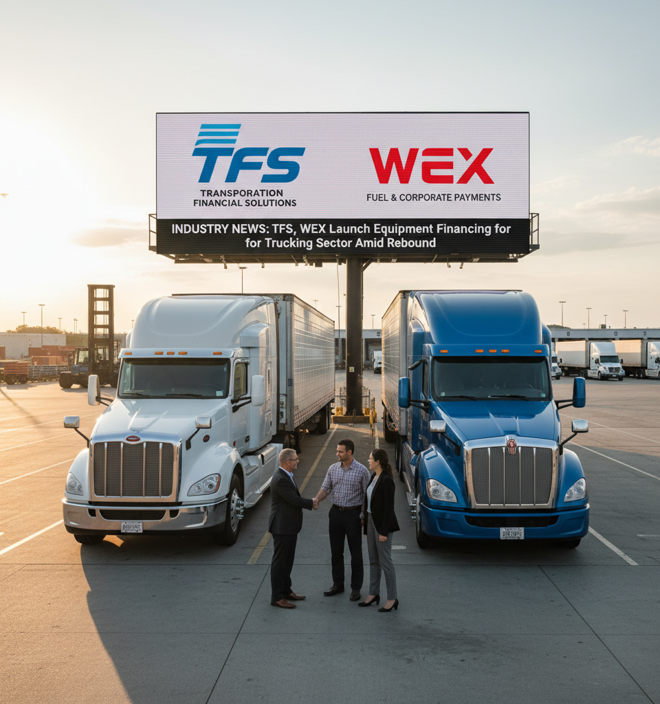 TFS, WEX Launch Equipment Financing for Trucking Sector Amid Rebound — AI-generated illustration