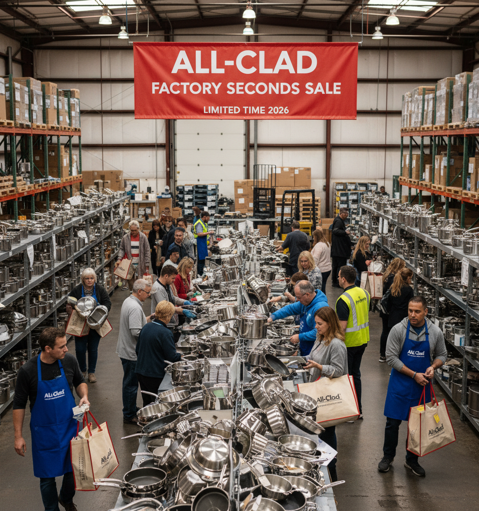 The All-Clad Factory Seconds Sale Is Back—for Now (2026) — AI-generated illustration