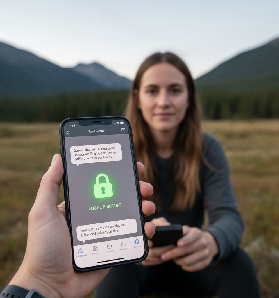 The Benefits of Local AI Chatbots on iPhone: Offline Capability and Enhanced Privacy — AI-generated illustration