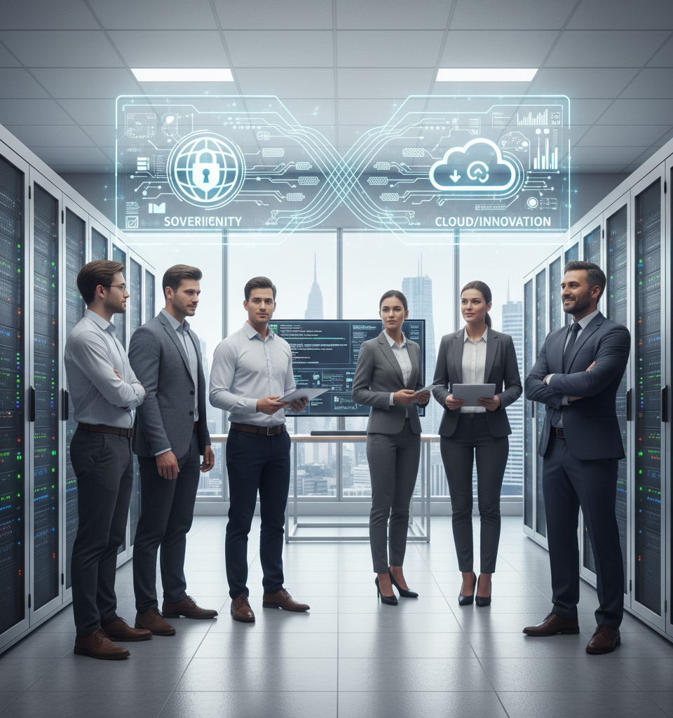 The digital sovereignty dilemma is a false choice — here’s how enterprises can have both — AI-generated illustration