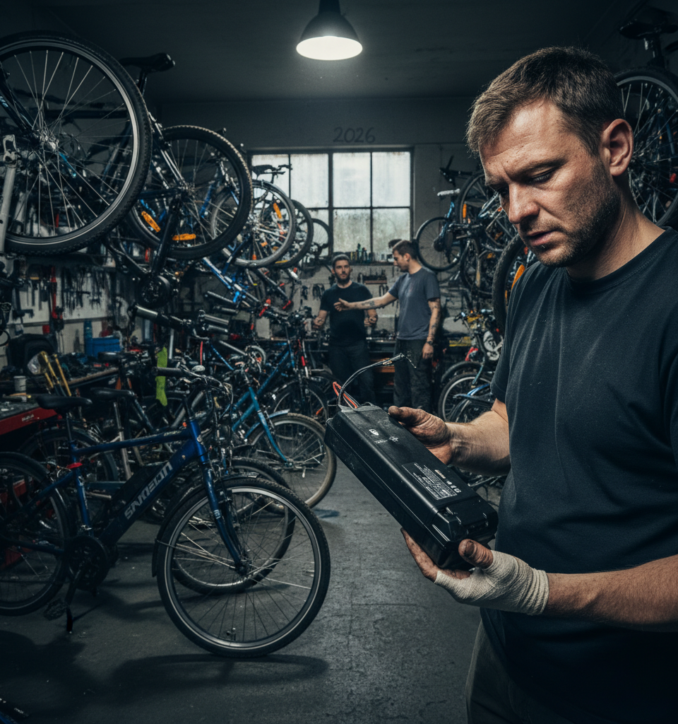 The E-Bike Repair Crisis of 2026: Mechanics Face Peril, Industry Calls for Standardization — AI-generated illustration