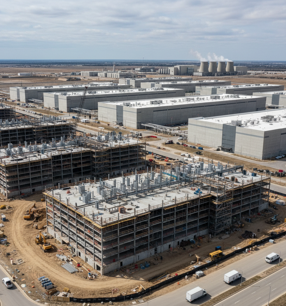 The Financiers Behind the $1.3 Trillion Data Center Boom Revealed Across 4,296 Facilities — AI-generated illustration