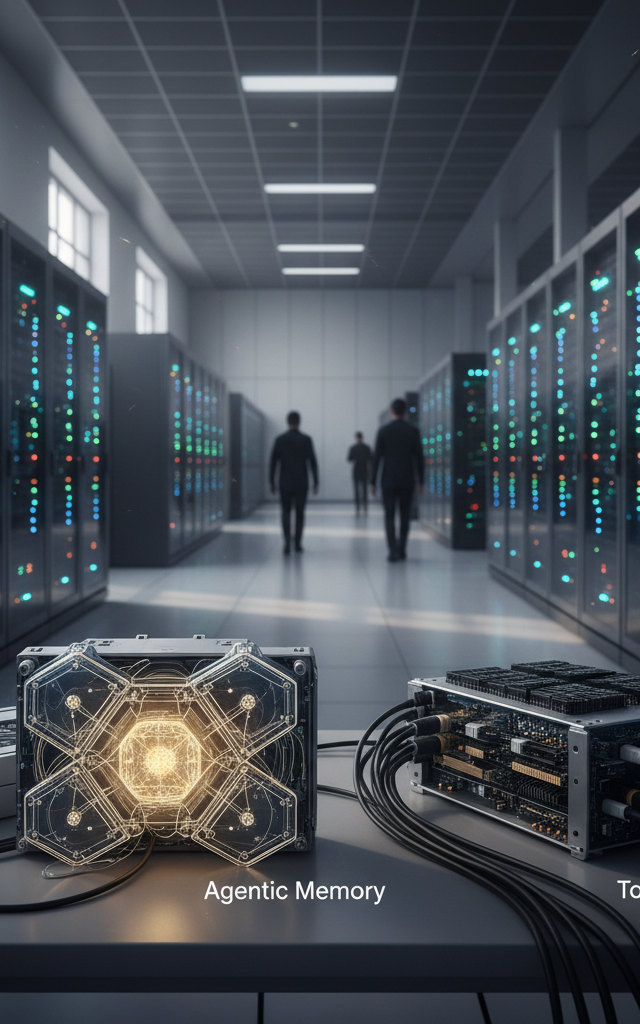 The Paradigm Shift: From Token-Maxxing to Agentic Memory in AI Development — AI-generated illustration