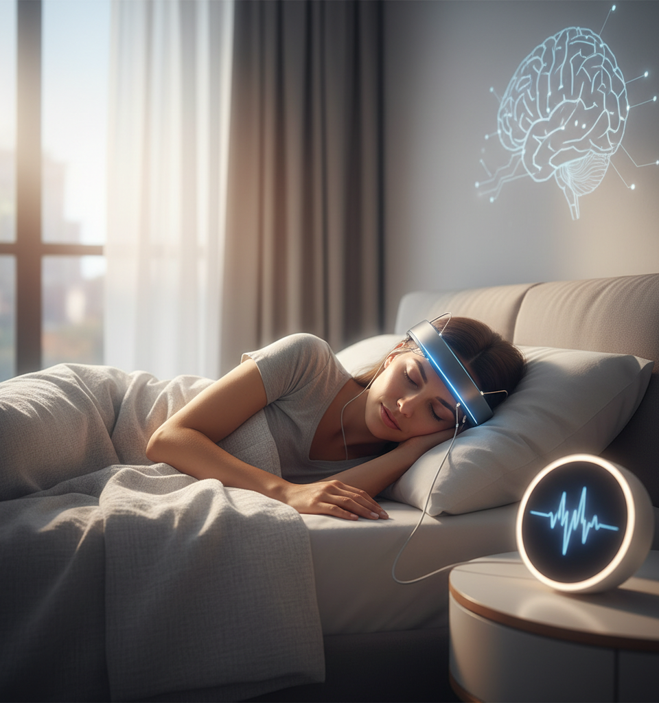 This wearable wants to read your mind to decide when to wake you — AI-generated illustration