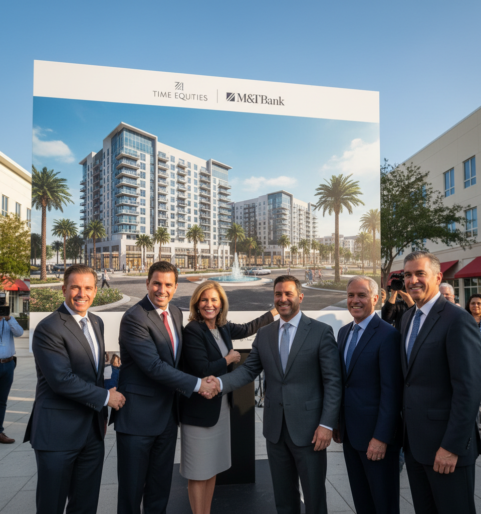 Time Equities Secures $160M for Pivotal Boynton Beach Mixed-Use Development — AI-generated illustration