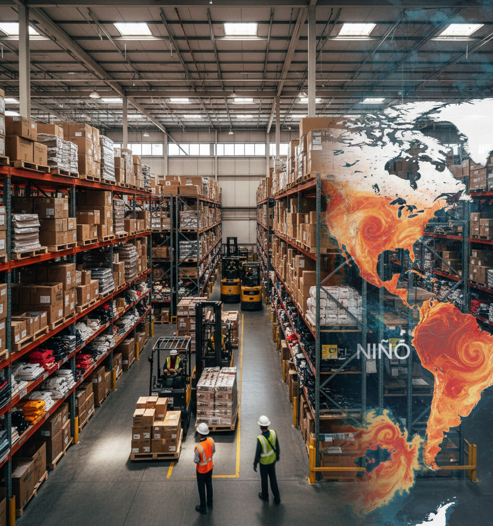 TJX CEO Confident Distribution Model Will Mitigate El Niño Impact — AI-generated illustration