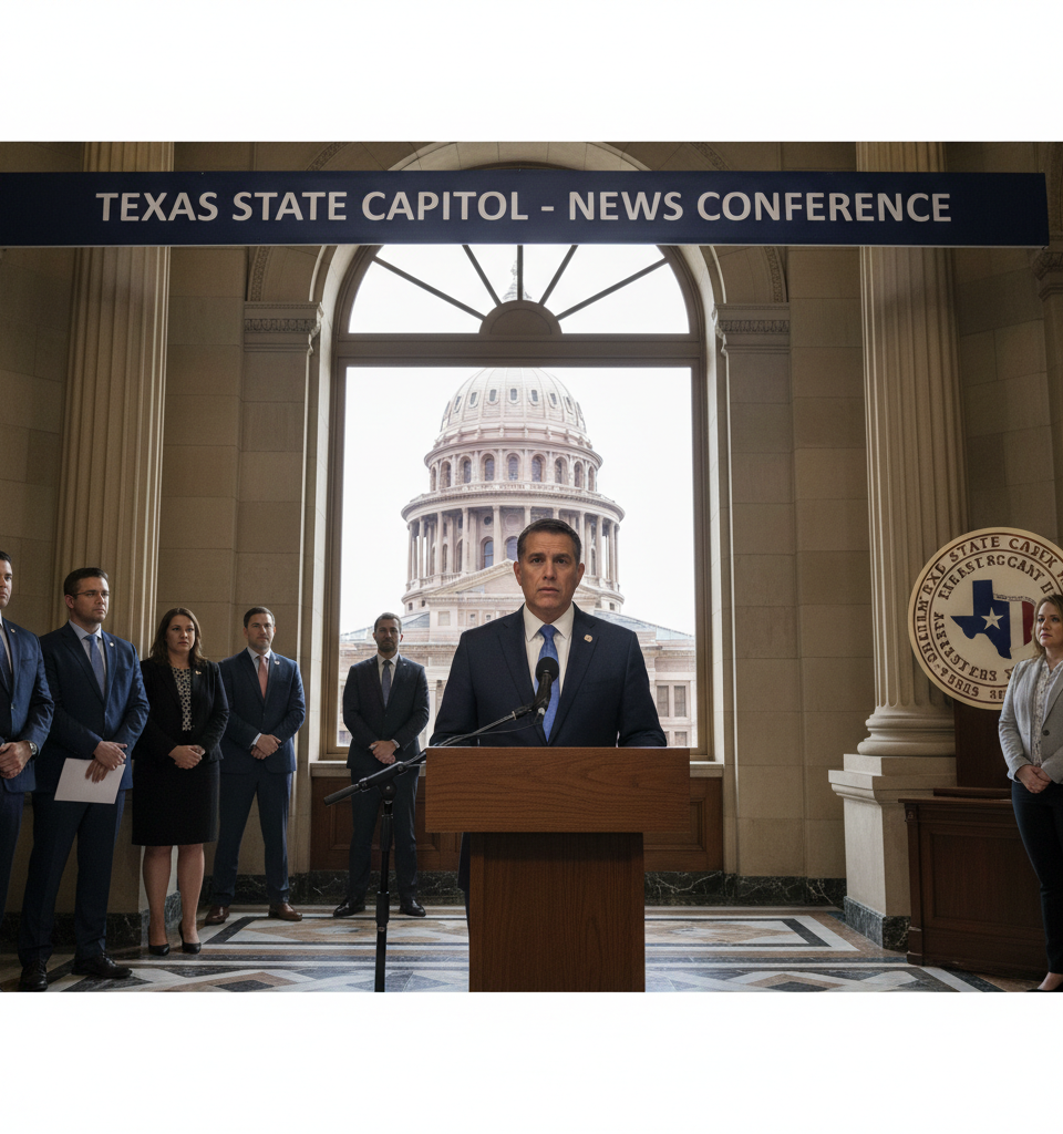 Tony Gonzales, a Texas Congressman, Says He Will Resign — AI-generated illustration