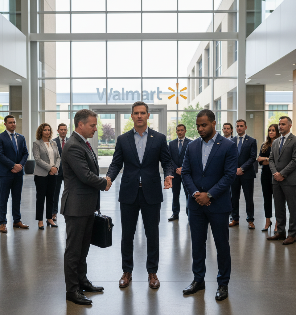 Top Walmart Executives Depart Amidst Leadership Transition Under CEO John Furner — AI-generated illustration