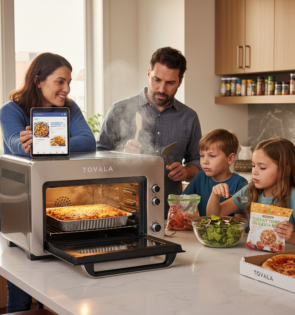 Tovala's Family Meal Expansion: Convenience Meets Culinary Compromise in the Smart Kitchen — AI-generated illustration