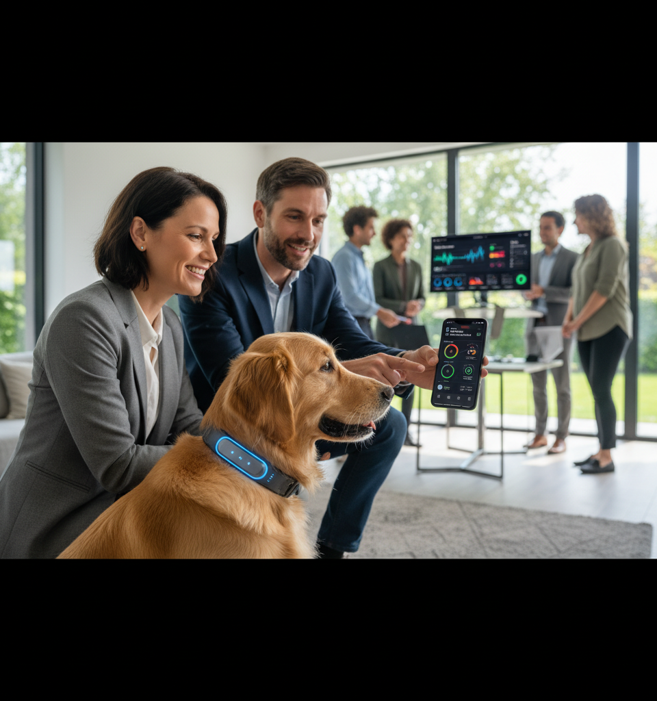 Tractive Unveils AI-Powered Health Tracking Collars, Revolutionizing Pet Wearable Market — AI-generated illustration