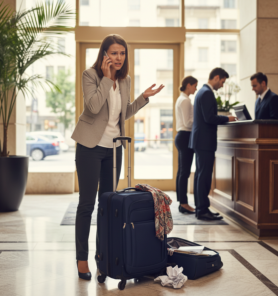 Travelers Beware: 'Reservation Hijacking' Scams on the Rise, Posing as Hotels — AI-generated illustration
