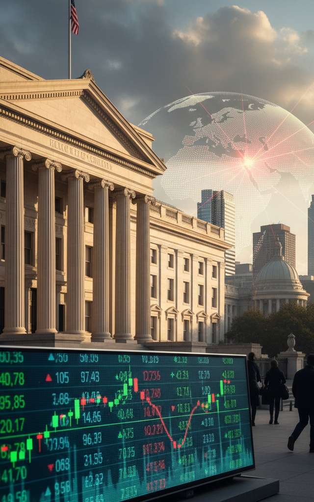 Treasury 10-Year Yields Surge to 2025 High Amid Renewed Middle East Tensions — AI-generated illustration