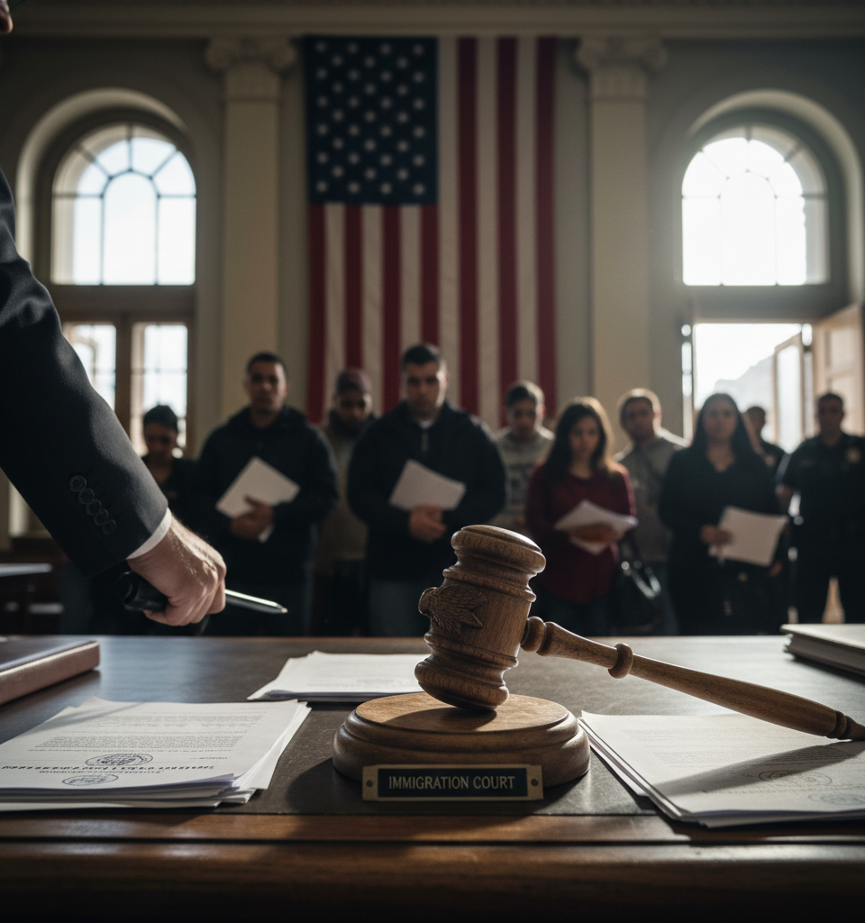 Trump Administration's Immigration Judge Purge: A Deep Dive into Accelerated Deportations — AI-generated illustration