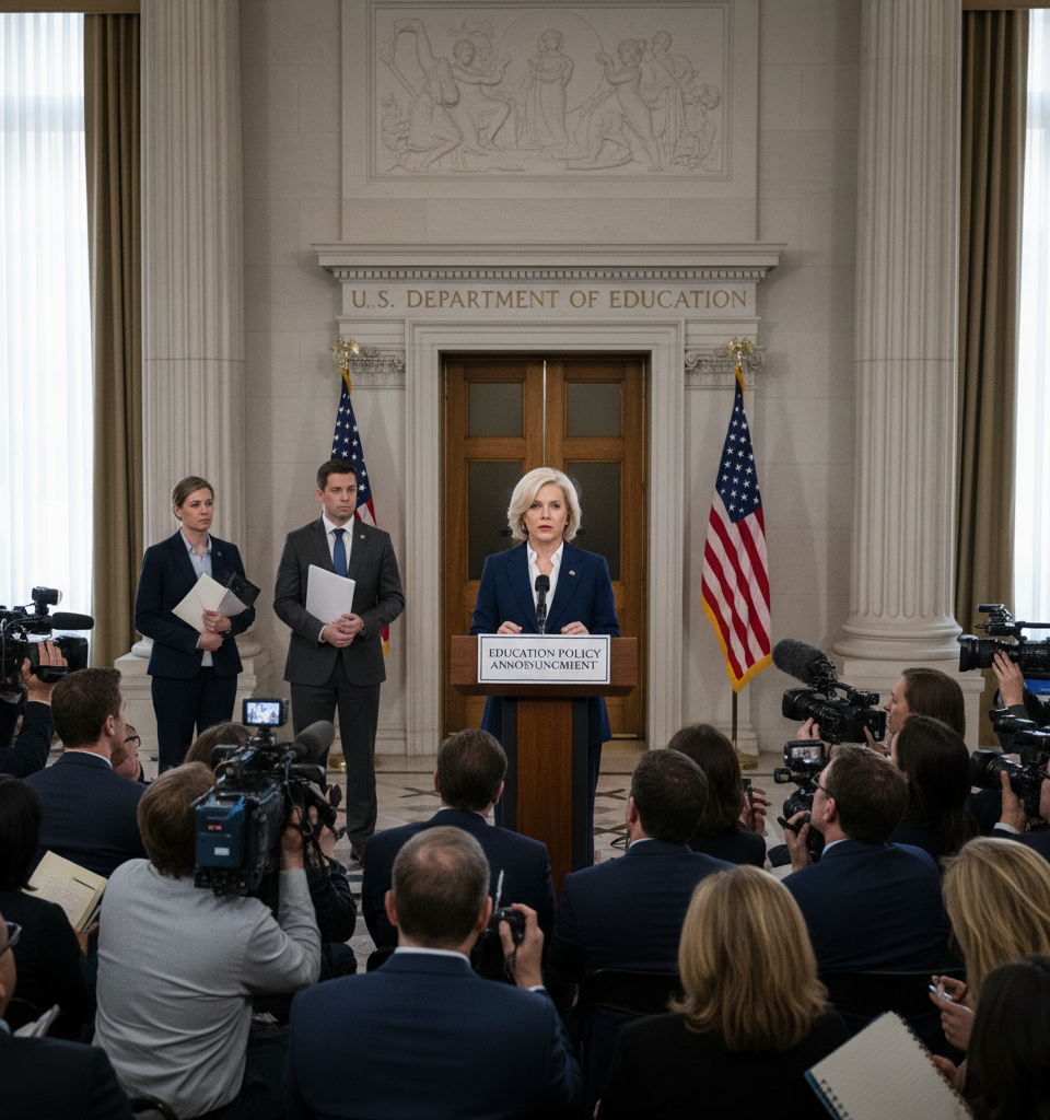 Trump Administration Withdraws from Transgender Student Civil Rights Settlements, Signaling Policy Shift — AI-generated illustration