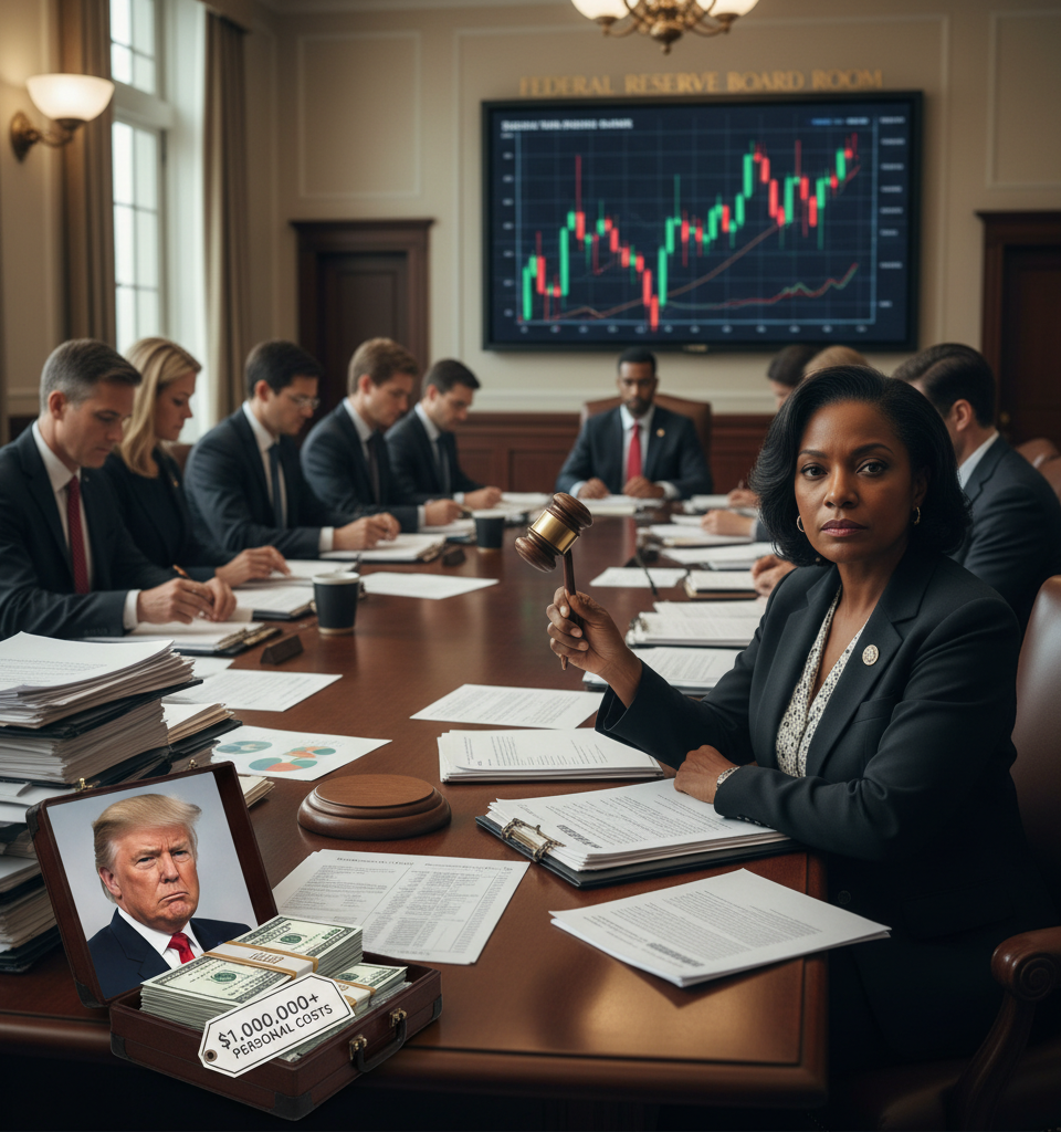Trump's Effort to Dismiss Lisa Cook from Federal Reserve Led to Over $1 Million in Personal Costs — AI-generated illustration