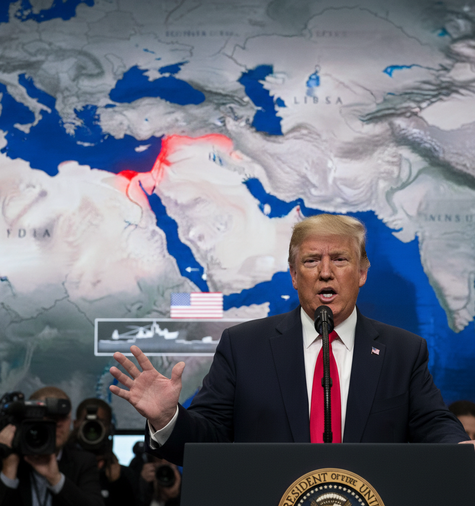 Trump's Escalating Rhetoric Against Iran Following Rescue Success — AI-generated illustration
