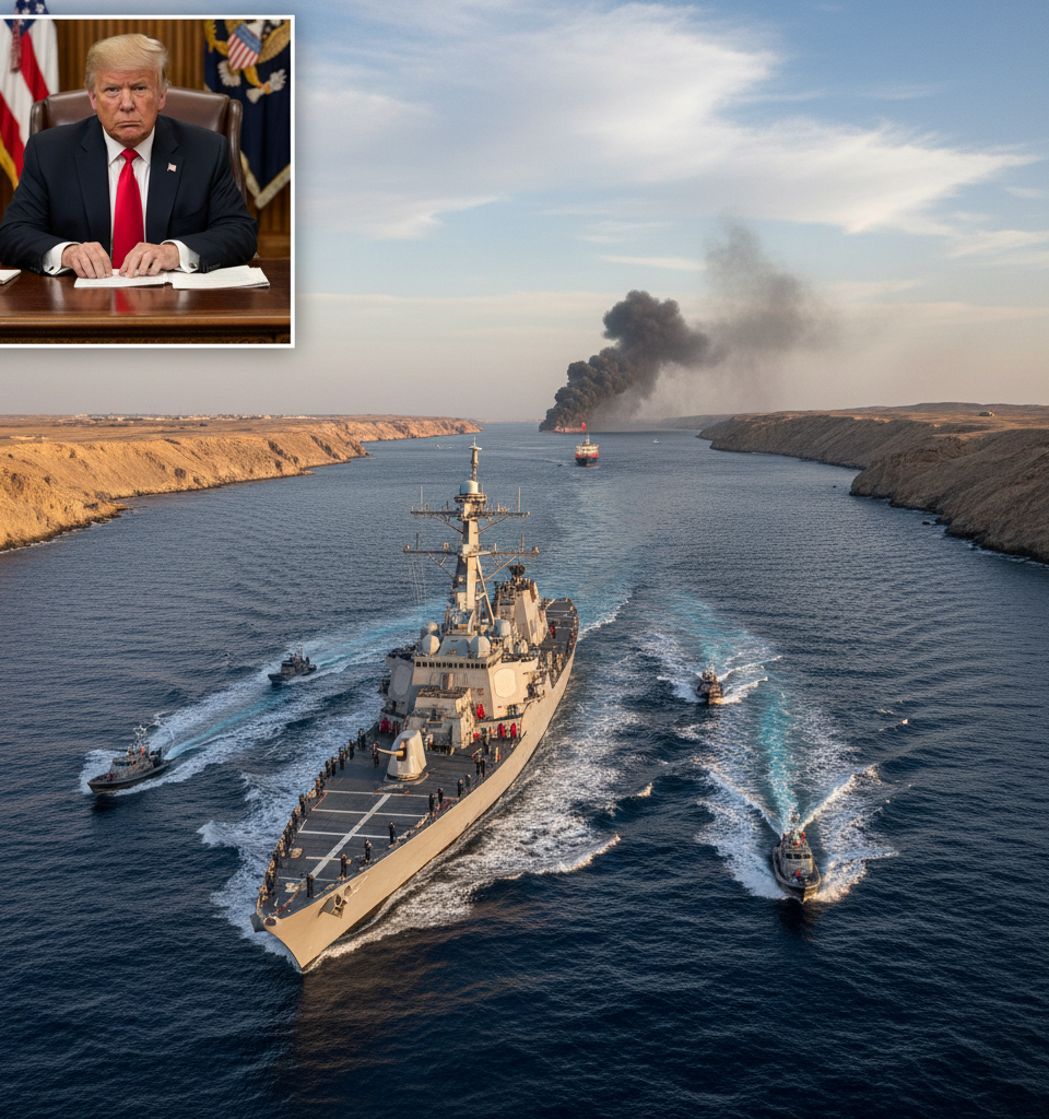 Trump's Hormuz Deadline Looms: Iran's Standoff Threatens Global Oil Supply Amid Escalating Tensions — AI-generated illustration