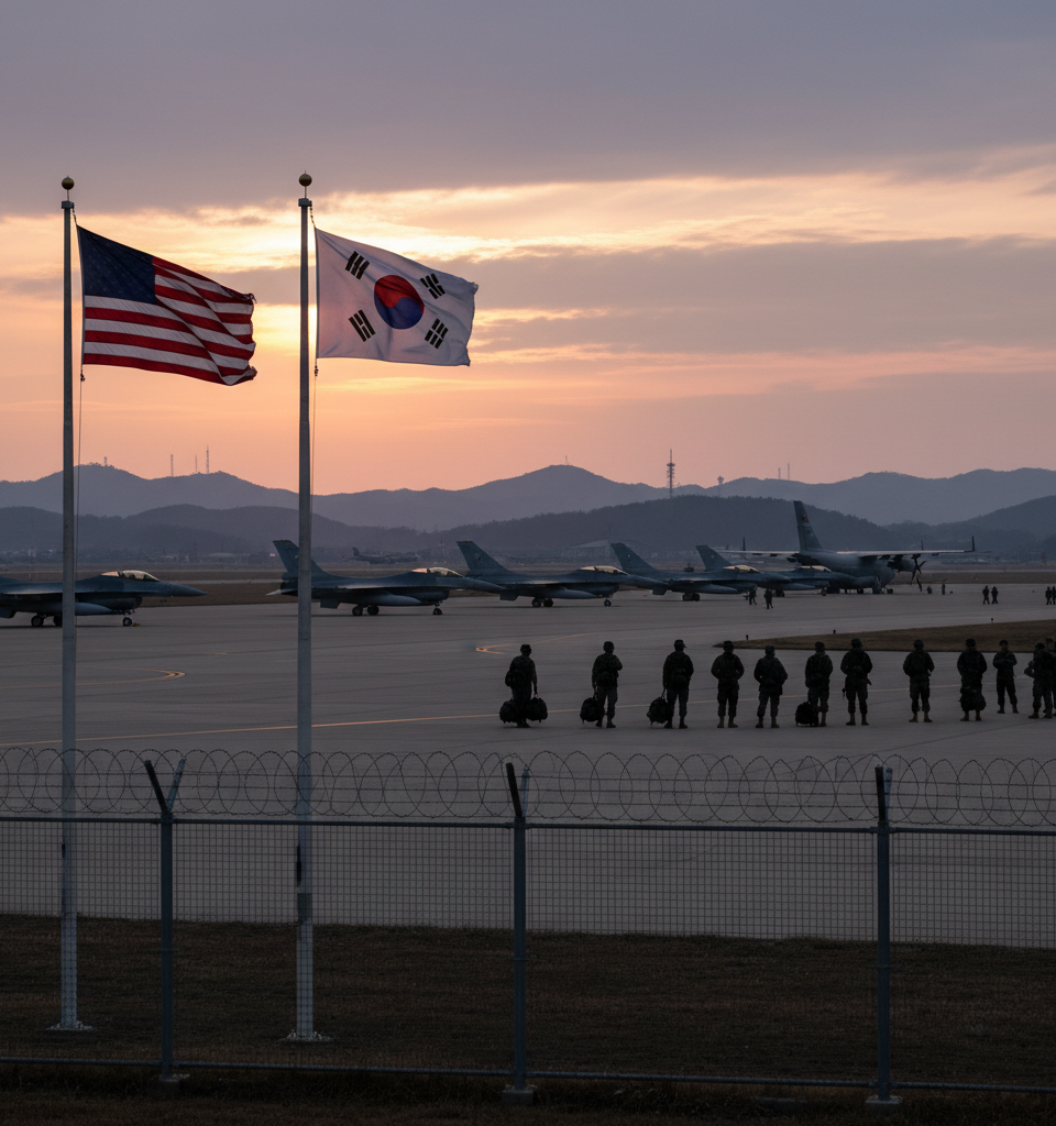 Trump's Order to Curtail South Korea Military Exercises Raises Alliance Questions, Risks — AI-generated illustration
