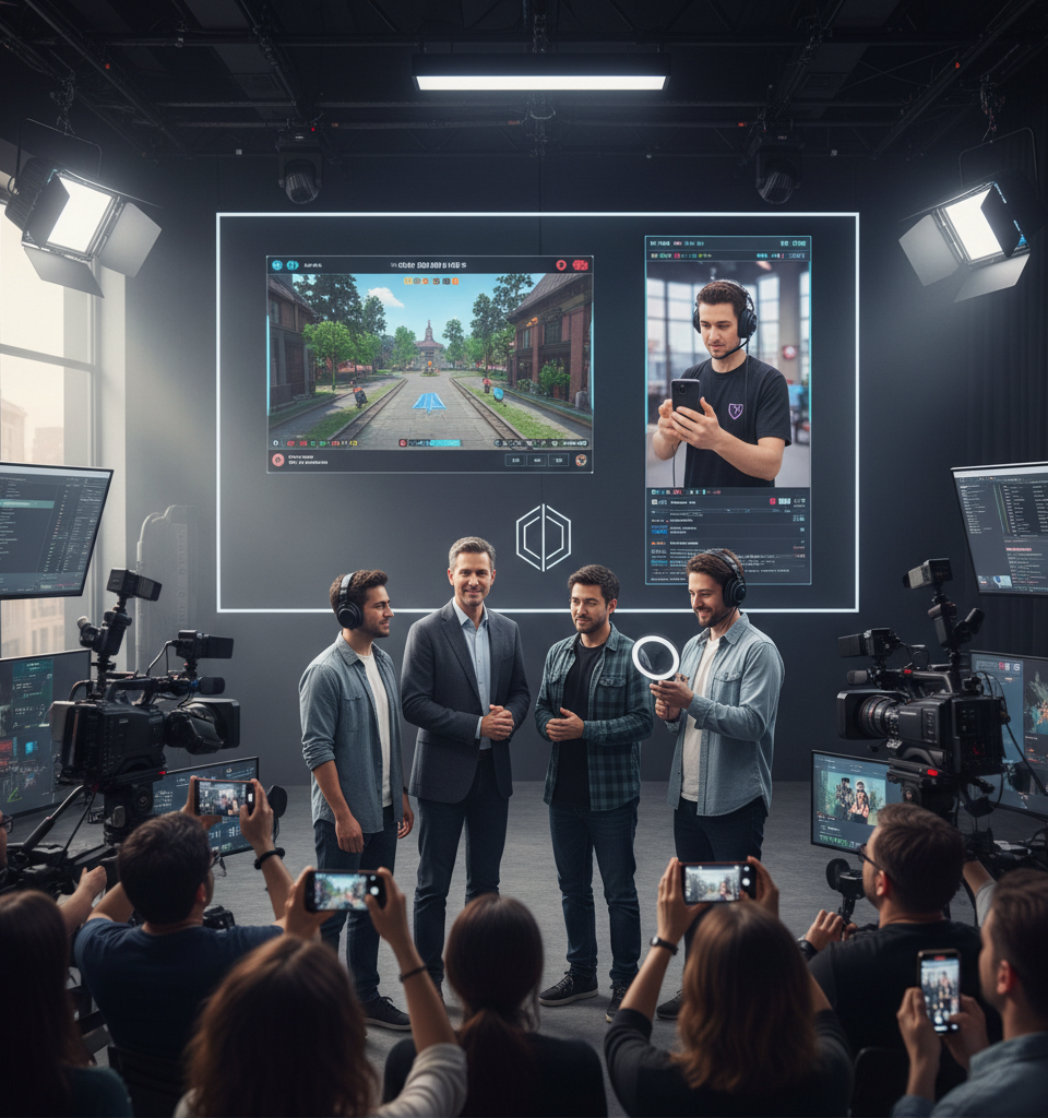 Twitch to Introduce Simultaneous Horizontal and Vertical Streaming for Creators — AI-generated illustration