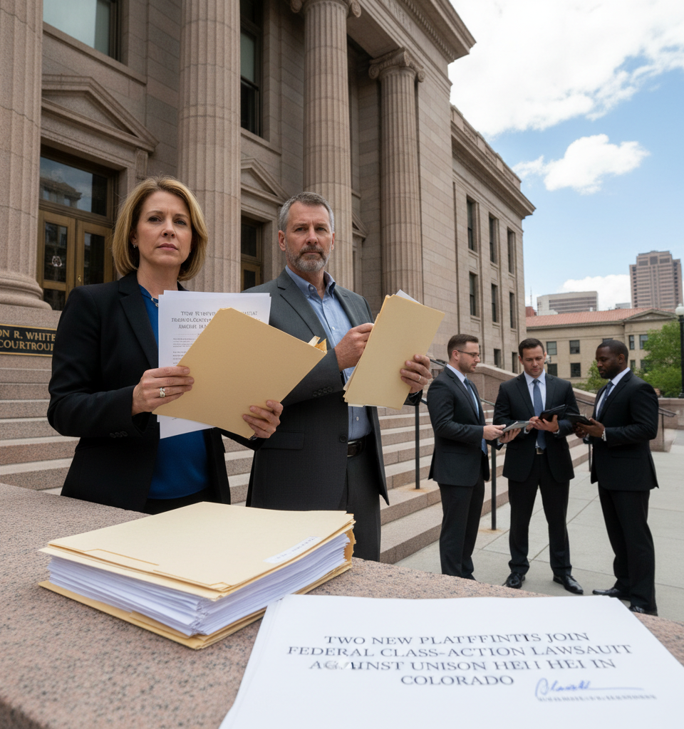 Two New Plaintiffs Join Federal Class-Action Lawsuit Against Unison HEI in Colorado — AI-generated illustration