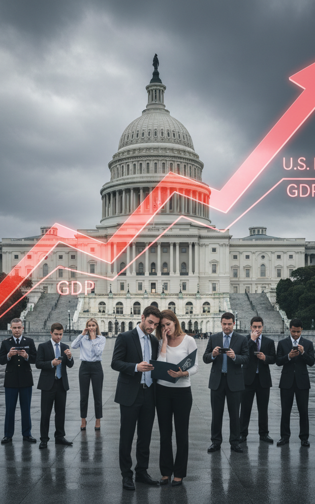 U.S. Debt Surpasses GDP: Mortgage Rate Concerns Mount Amid Historic Fiscal Challenge — AI-generated illustration