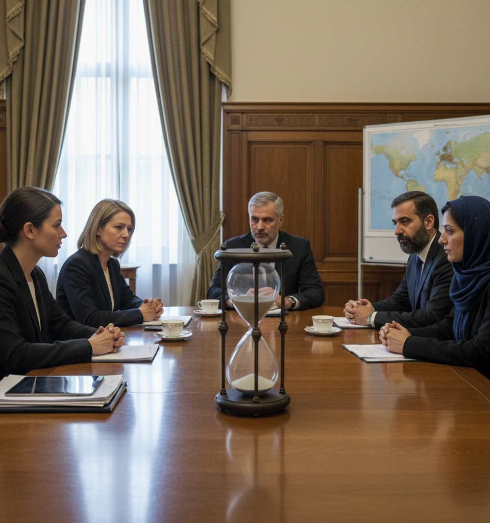 U.S. Is Negotiating an Iran Deal That Would Buy Time, Again — AI-generated illustration