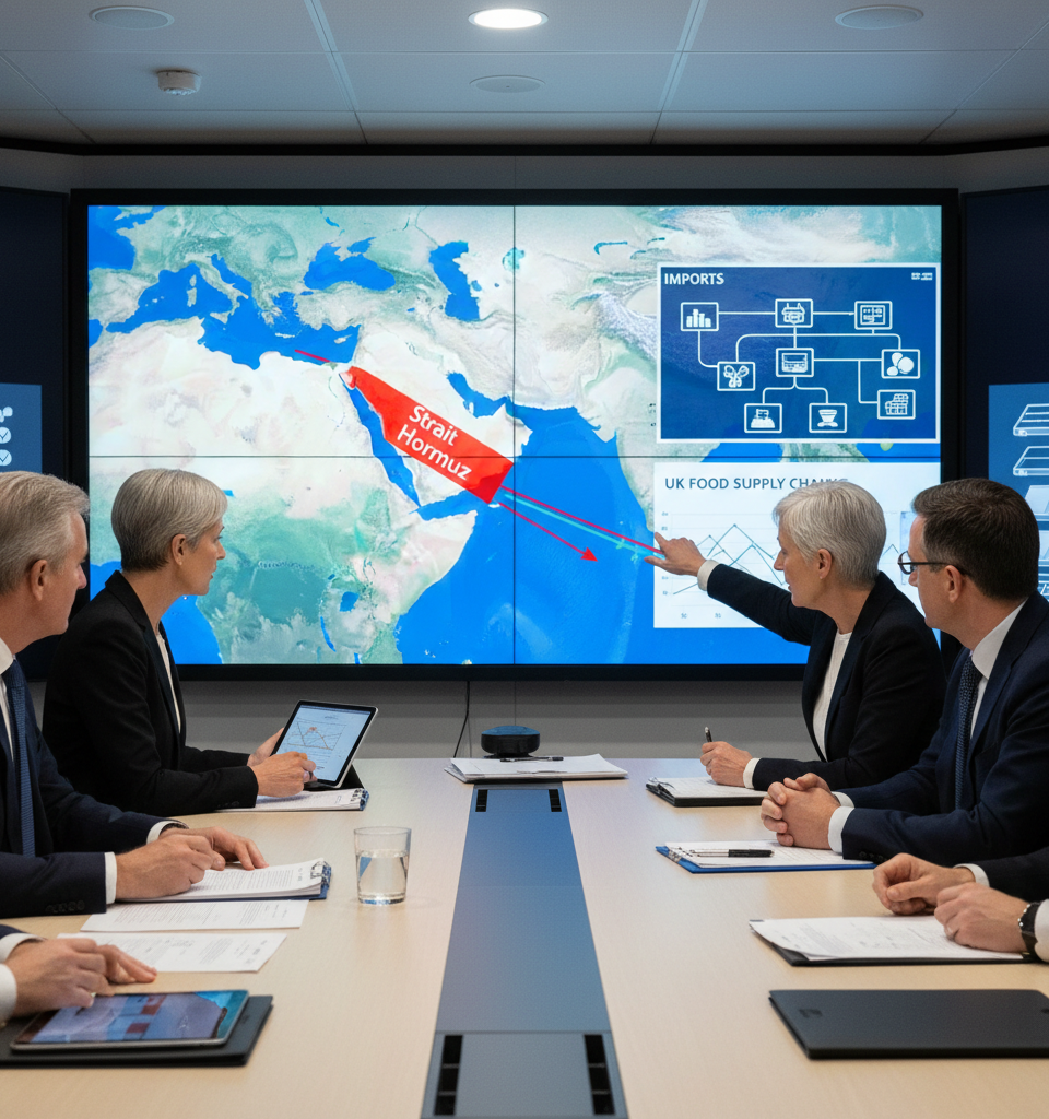 UK Braces for Potential Food Shortages Amid Escalating Iran Tensions: A Summer Outlook — AI-generated illustration