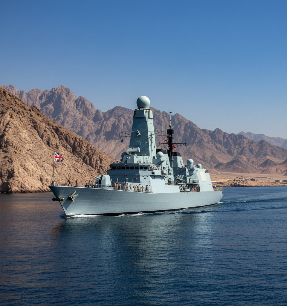 UK Deploys Advanced Warship to Middle East Amidst Hormuz Tensions — AI-generated illustration
