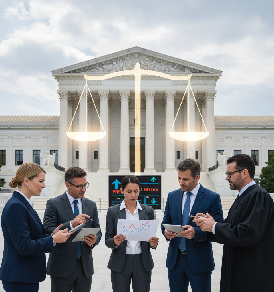 Unanimous SCOTUS Ruling on Broker Liability: Unpacking the Impact on Freight Rates — AI-generated illustration