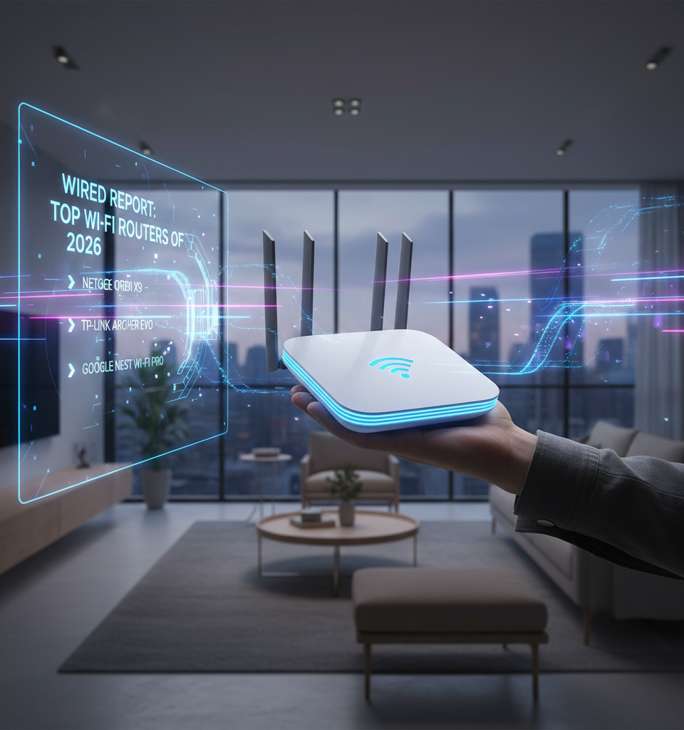 Unbuffering the Future: WIRED Report Crowns Top Wi-Fi Routers of 2026 for Seamless Connectivity — AI-generated illustration