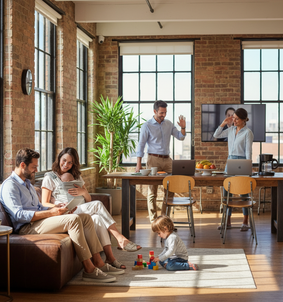 Unconventional Leadership: CEOs Redefine Work-Life Boundaries at Nvidia, Airbnb, and Beyond — AI-generated illustration