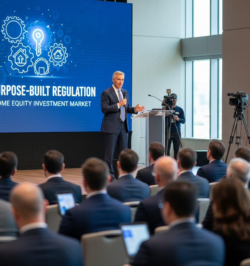 Unlock CEO Calls for 'Purpose-Built Regulation' in Home Equity Investment Market Amidst Rising Scrutiny — AI-generated illustration