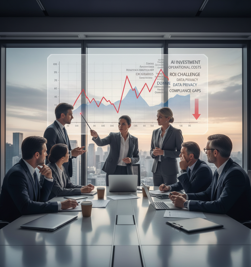 Unlocking AI's True ROI: Businesses Grapple with Cost Spikes and Governance Gaps — AI-generated illustration